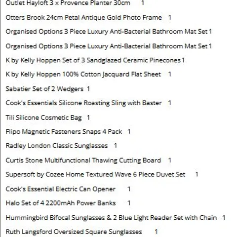 PALLET OF APPROXIMATELY 140 ASSORTED HOMEWARE PRODUCTS TO INCLUDE;