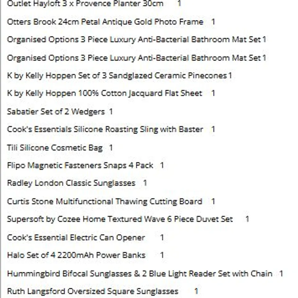 PALLET OF APPROXIMATELY 140 ASSORTED HOMEWARE PRODUCTS TO INCLUDE;