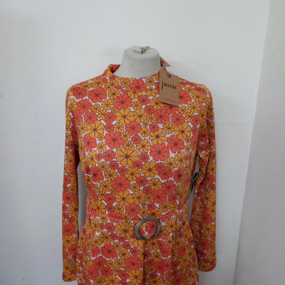 JOANIE TATE FLORAL PATTERN KNITTED DRESS SIZE 14