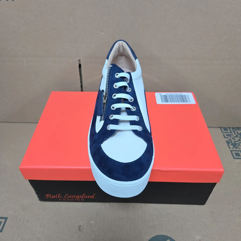 RUTH LANGSFORD LEATHER LUXE 2.0 TRAINER SIZE 7