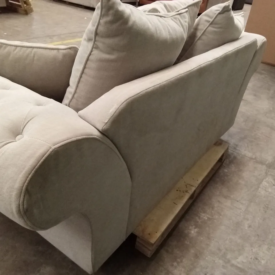 WINDSOR 2 SEATER FABRIC SCATTER BACK SOFA - NATURAL RRP £899