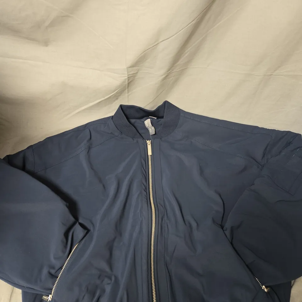 SWEATY BETTY LONDON NAVY BOMBER JACKET – WOMEN'S - SIZE 14