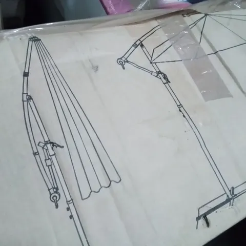 BOXED PARASOL WITH COVER