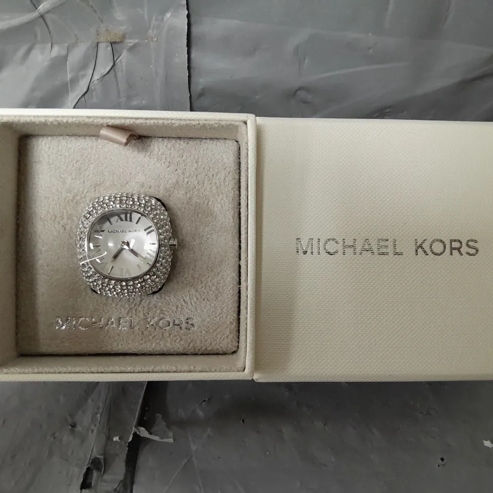 MICHAEL KORS RYLEE TWO-HAND STAINLESS STEEL WATCH RING