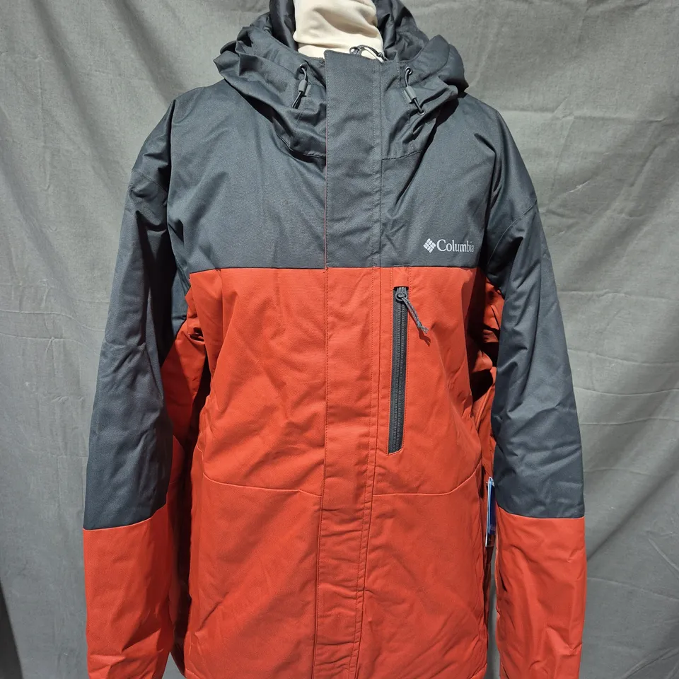 COLUMBIA HIKEBOUND INSULATED JACKET IN GREY/ORANGE SIZE XL