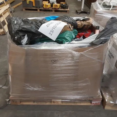 PALLET OF APPROXIMATELY 23 UNPROCESSED RAW RETURN HOUSEHOLD AND ELECTRICAL GOODS TO INCLUDE;