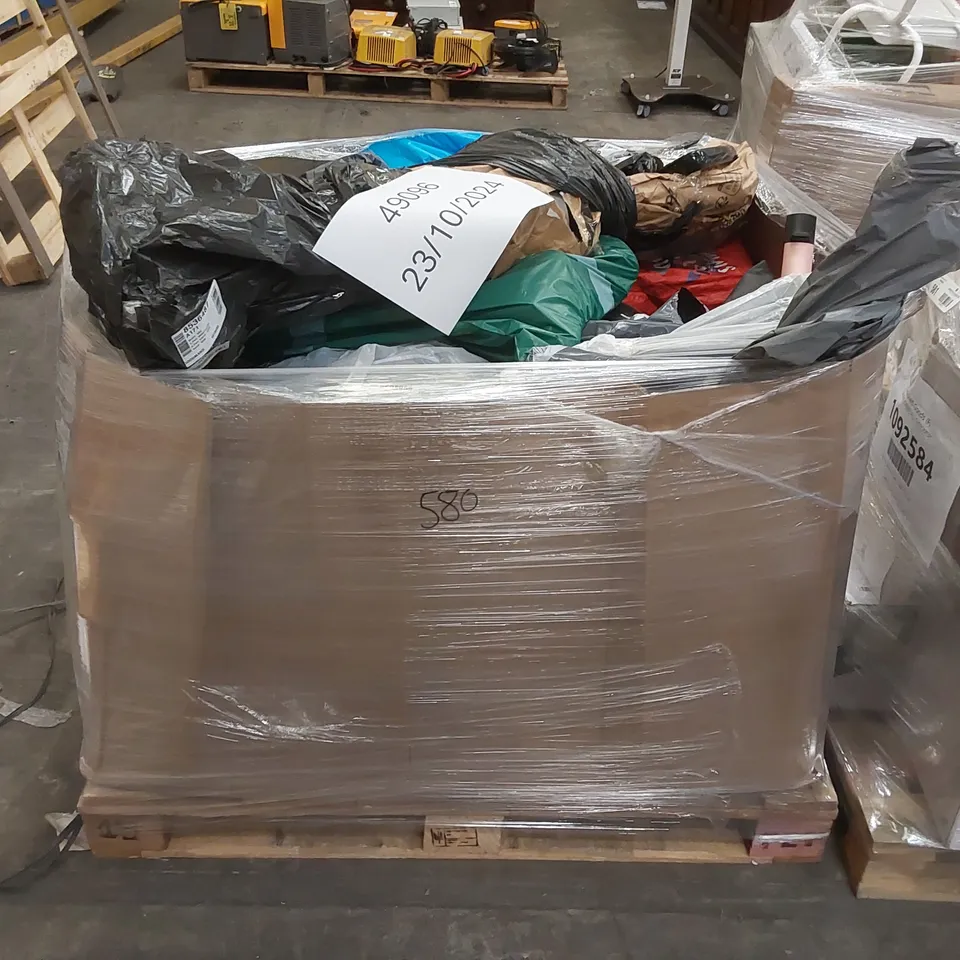 PALLET OF APPROXIMATELY 23 UNPROCESSED RAW RETURN HOUSEHOLD AND ELECTRICAL GOODS TO INCLUDE;