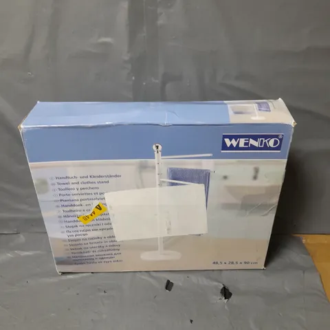 BOXED WENKO TOWEL AND CLOTHES STAND 