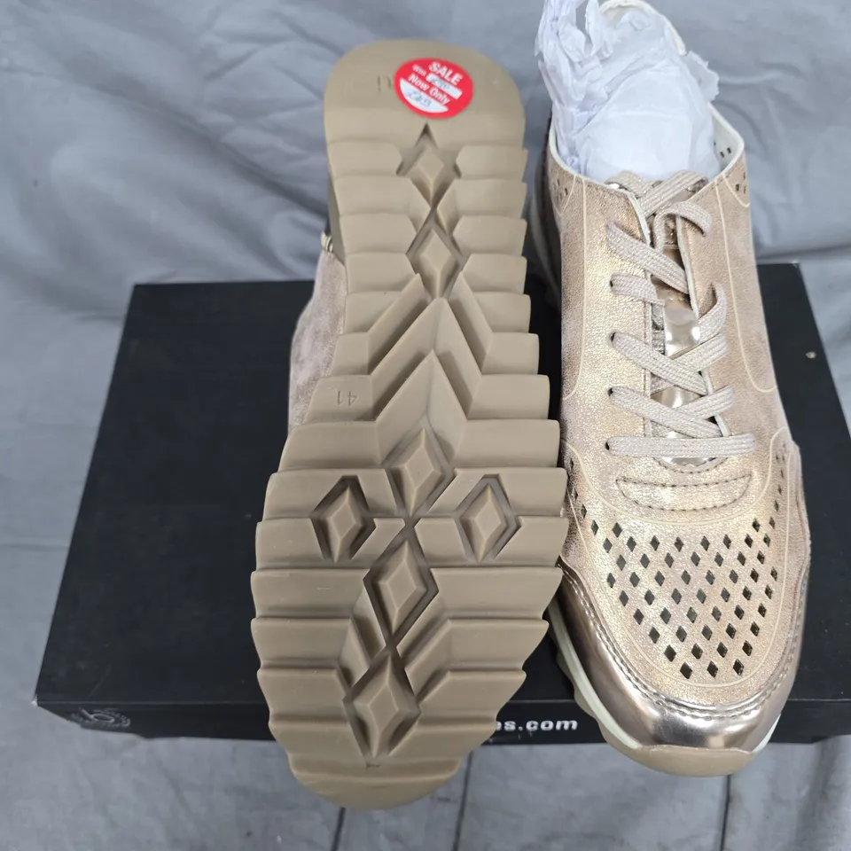 BUGATTI ROSE GOLD DESIGNER SNEAKERS – WOMEN'S, UK 7.5 (EU 41)
