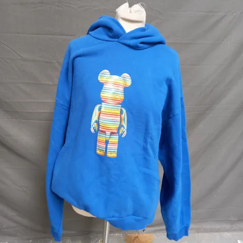 PANGAIA HEAVY WEIGHTED LEGO BRICK BLUE HOODIE - XL