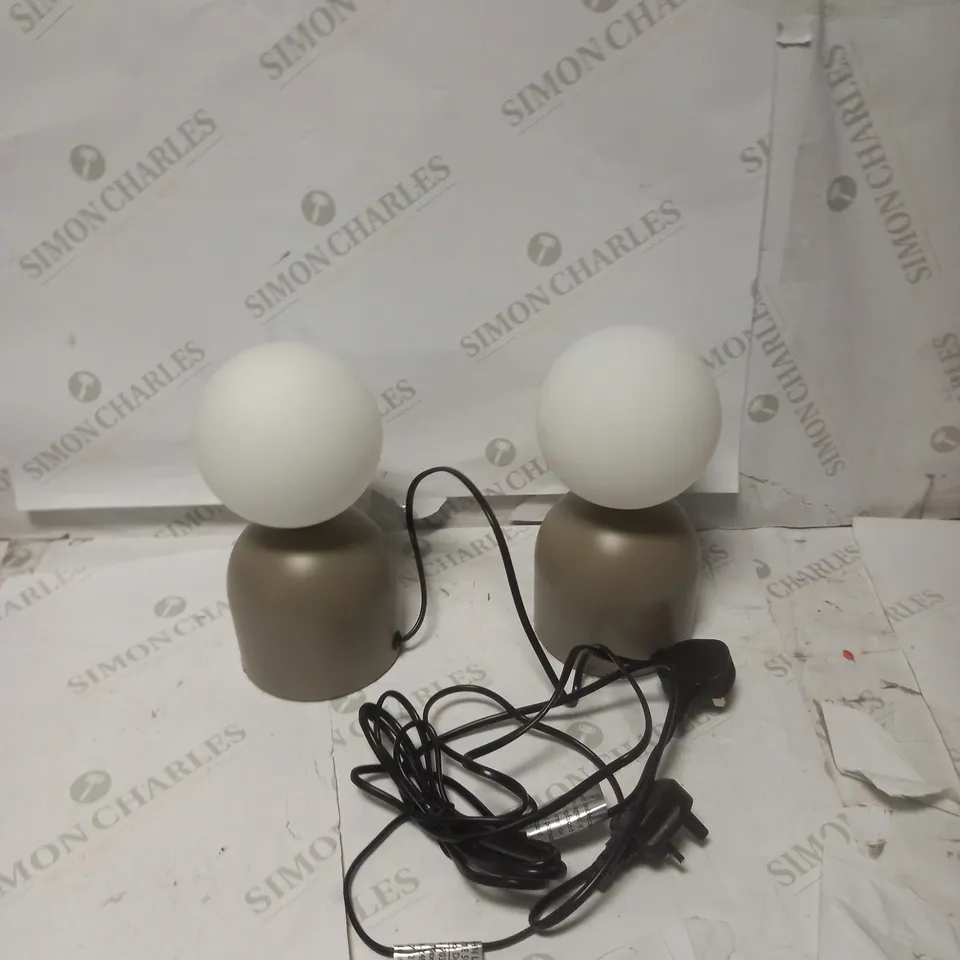 JOHN LEWIS LUPO TOUCH LAMP PAIR