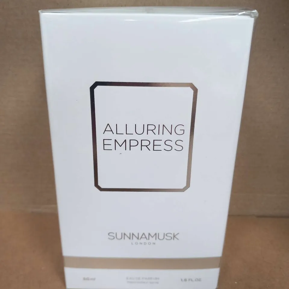 BOXED ALLURING EMPRESS SUNNAMUSK LONDON EAU DE PARFUM 50ML