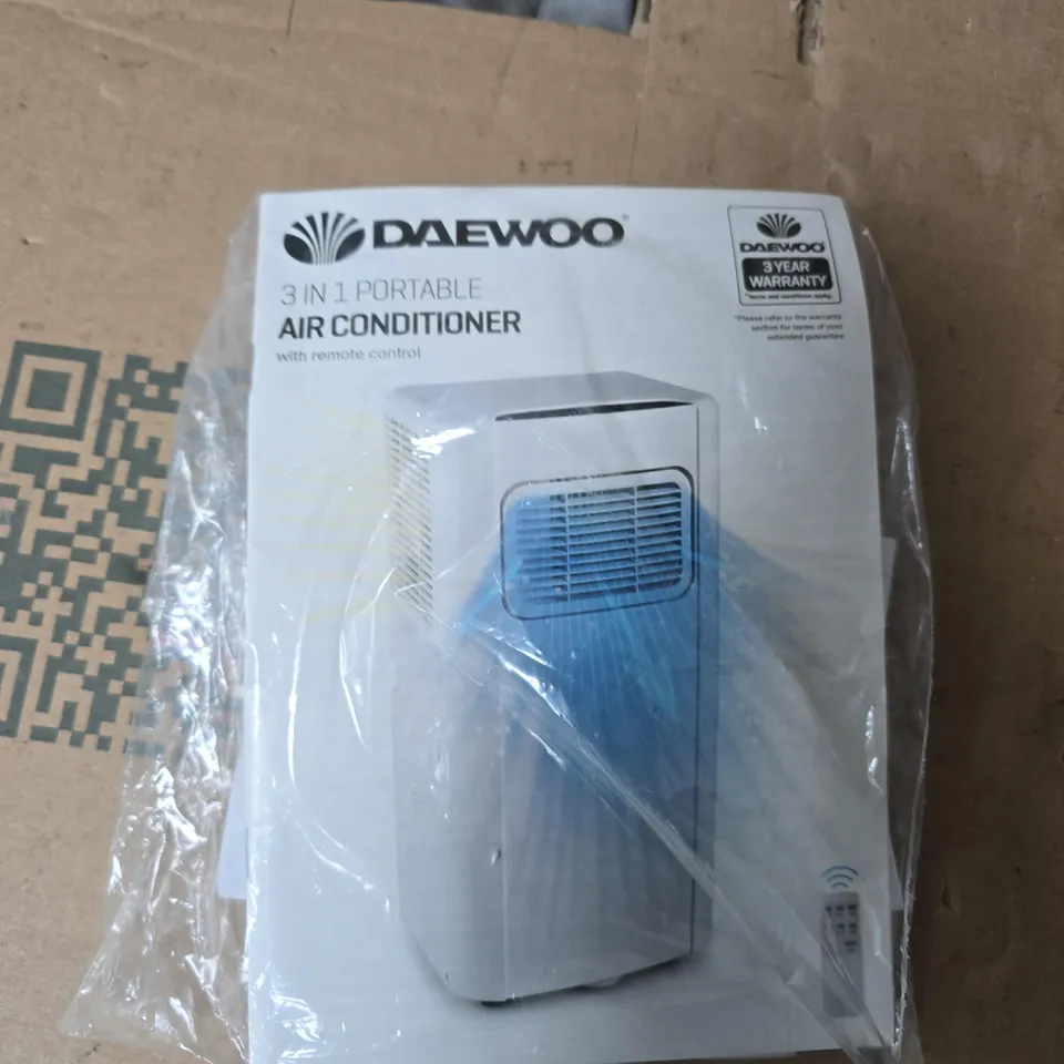 DAEWOO 3-IN-1 PORTABLE AIR CONDITIONER WITH REMOTE CONTROL