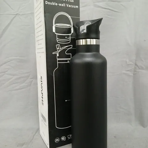 SIVAPHE DOUBLE-WALL VACUUM WATER BOTTLE IN BLACK