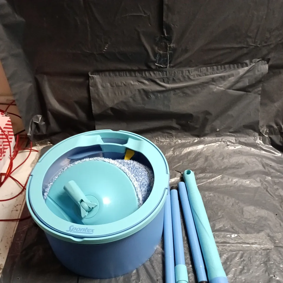 SPONTEX MOP BUCKET WITH WRINGER – TURQUOISE