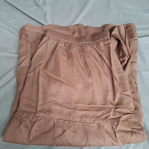 LUCY & YAK BRIE MAXI SKIRT IN OAK BROWN SIZE XL