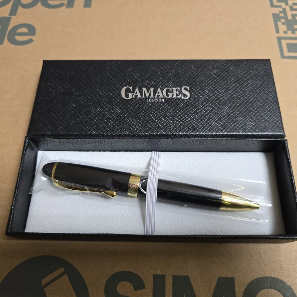 BOXED GAMAGES LUXURY PEN 