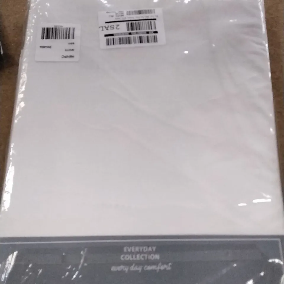 NON IRON 180TC BOX PLEAT DOUBLE VALANCE GREY RRP £17.99