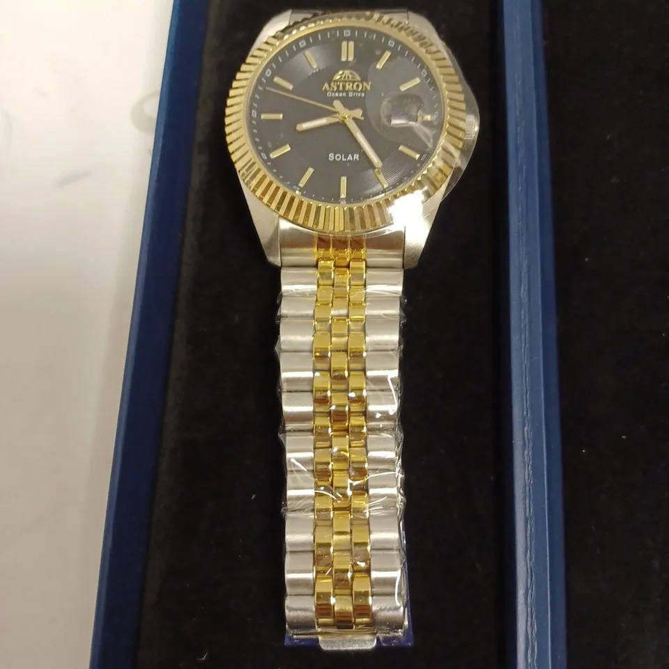 ASTRON OCEAN DRIVE SILVER AND GOLD EFFECT WATCH WITH BRACELET STRAP