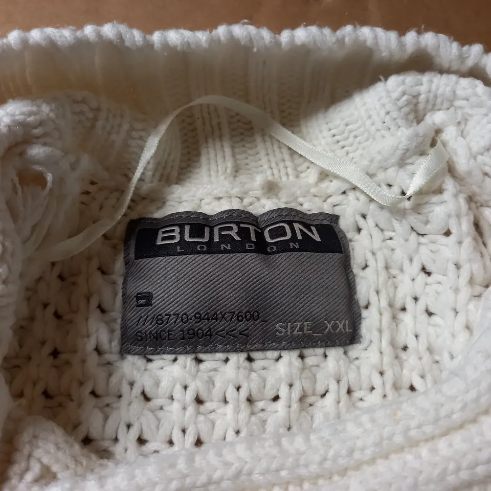 BURTON KNITTED DUFFEL CARDIGAN - SIZE XXL