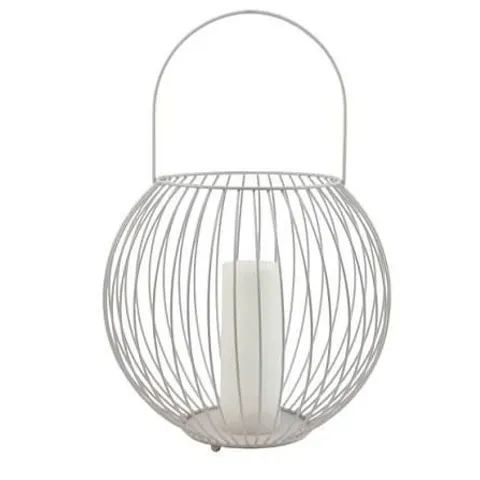 BOXED K BY KELLY HOPPEN OVERSIZED LANTERN WITH LED CANDLES
