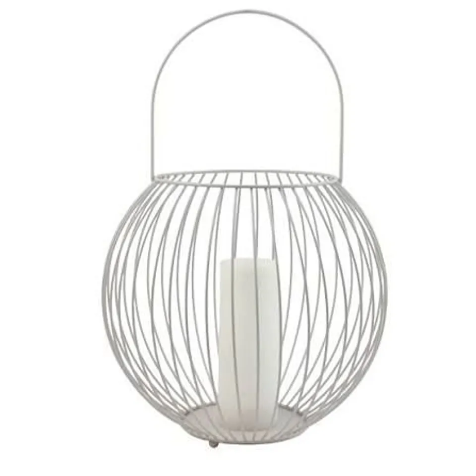 BOXED K BY KELLY HOPPEN OVERSIZED LANTERN WITH LED CANDLES