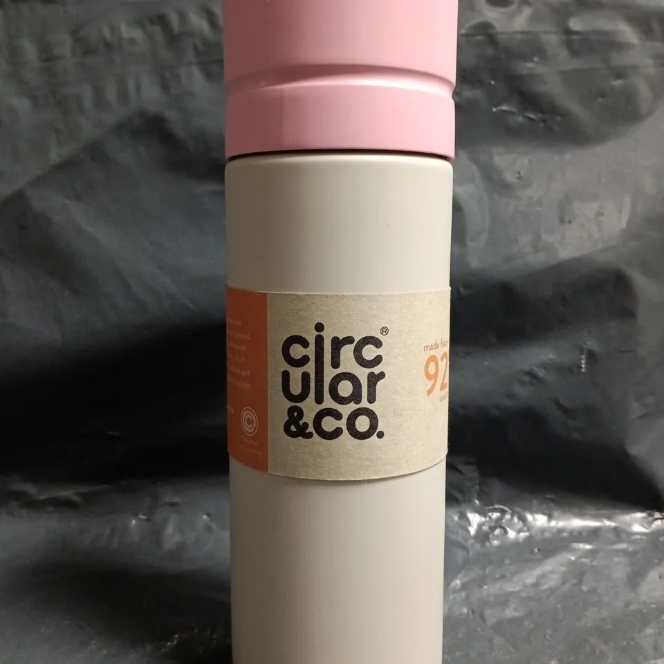 CIRCULAR & CO 600ML BOTTLE IN CHALK/PINK