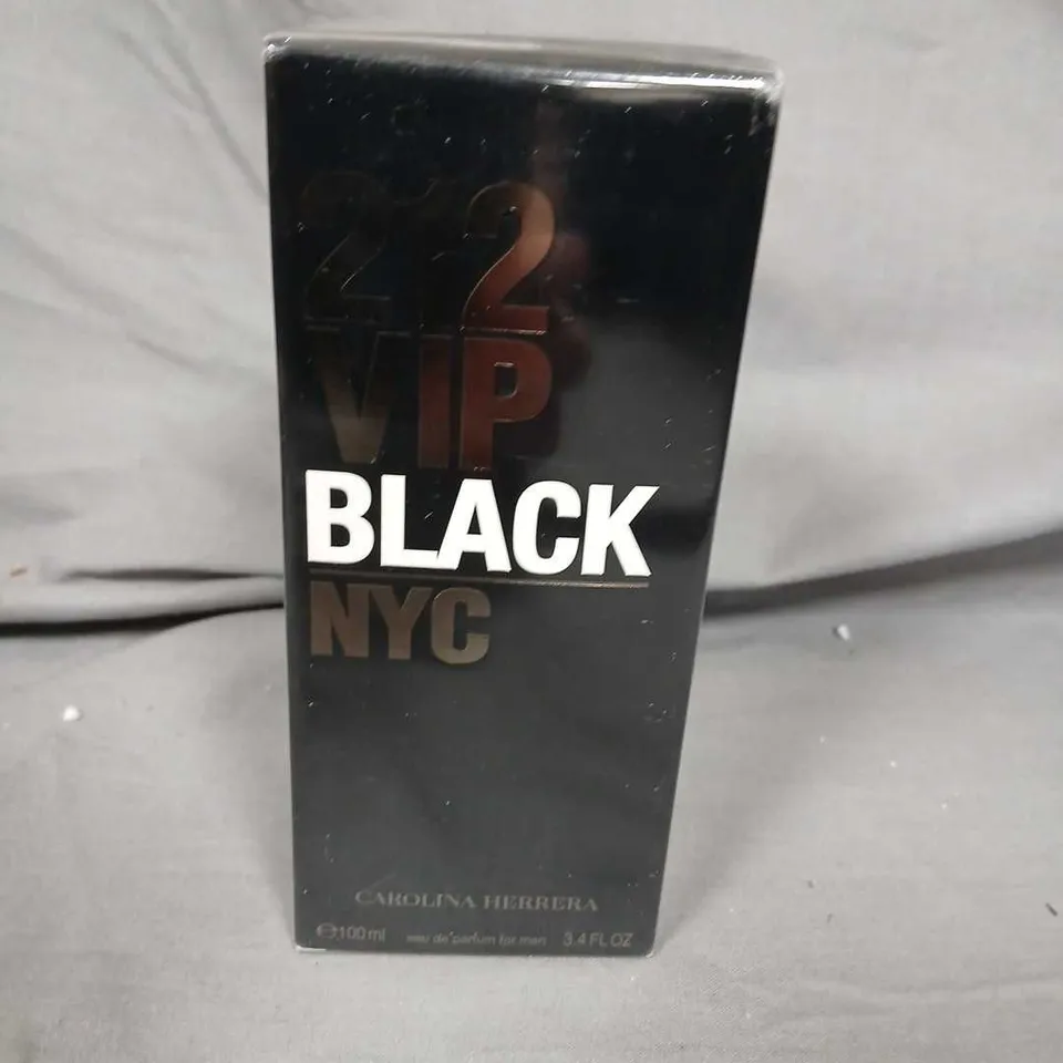 BOXED AND SEALED CAROLINA HERRERA 212 VIP BLACK OWN THE PARTY NYC 100ML EAU DE PARFUM FOR MEN