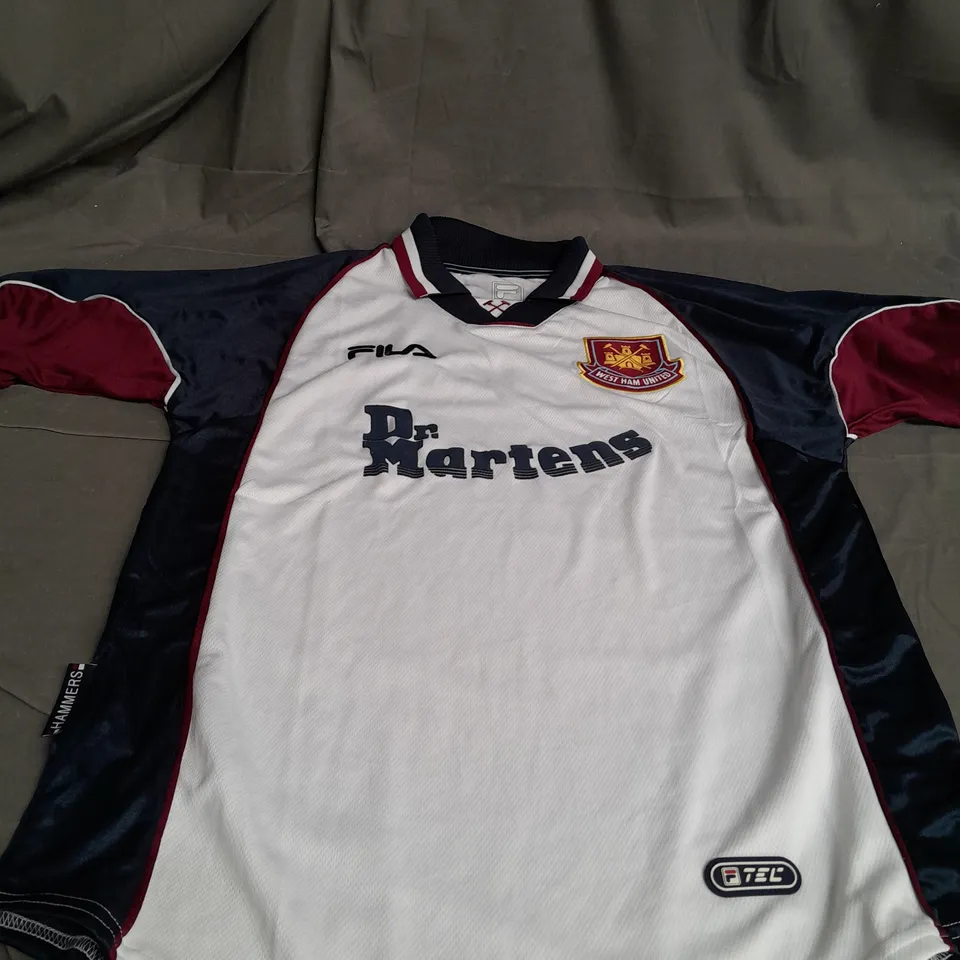 WEST HAM UNITED 1999 AWAY RETRO FOOTBALL SHIRT SIZE M