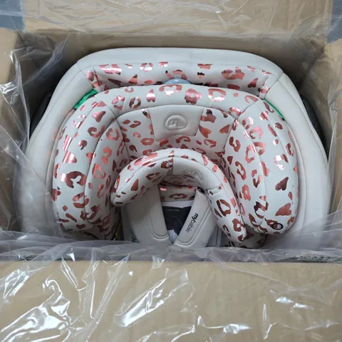 MY BABIIE MBCS100 2-IN-1 CONVERTIBLE R129 CAR SEAT - PINK LEOPARD