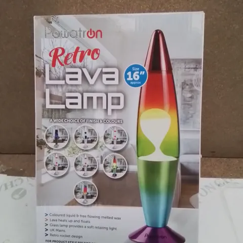 BRAND NEW POWATRON RETRO 16" LAVA LAMP