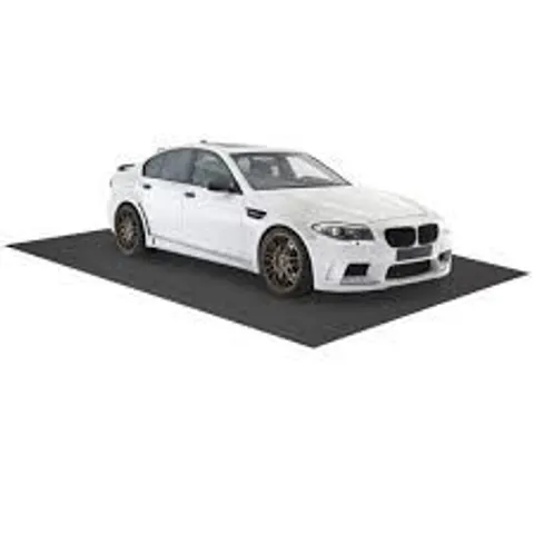 BOXED COSTWAY 253 X 221 CM REUSABLE AND WASHABLE GARAGE FLOOR MAT INCLUDES DOUBLE SIDED TAPE