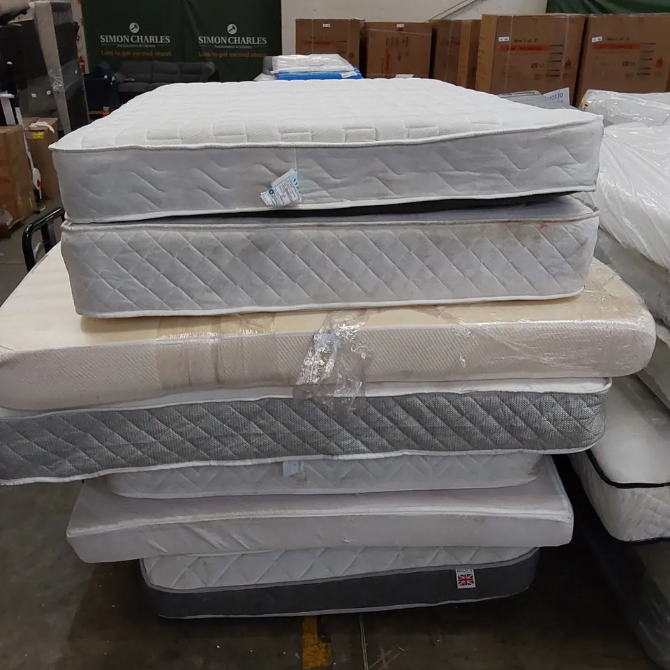 APPROX 8 X ASSORTED MATTRESSES. BRANDS, SIZES AND CONDITIONS VARY