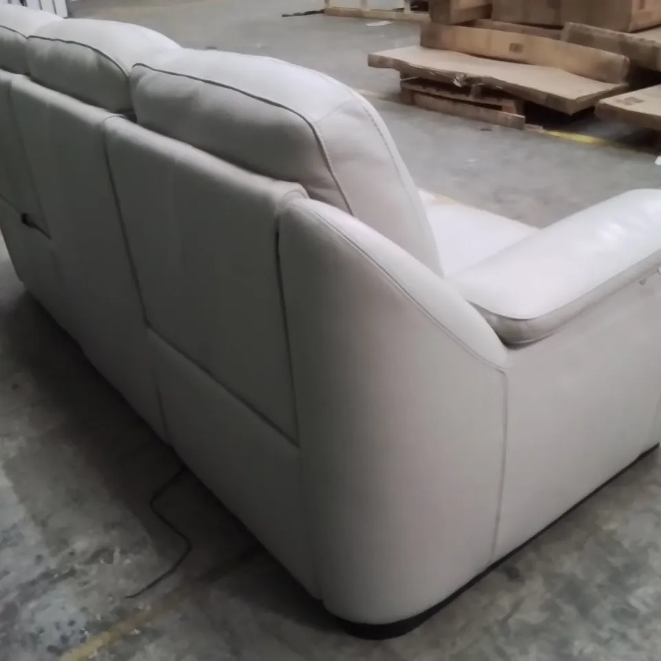 QUALITY DESIGNER ITALIAN MADE AVOLA 3 SEATER LEATHER ELECTRIC RECLINER SOFA 