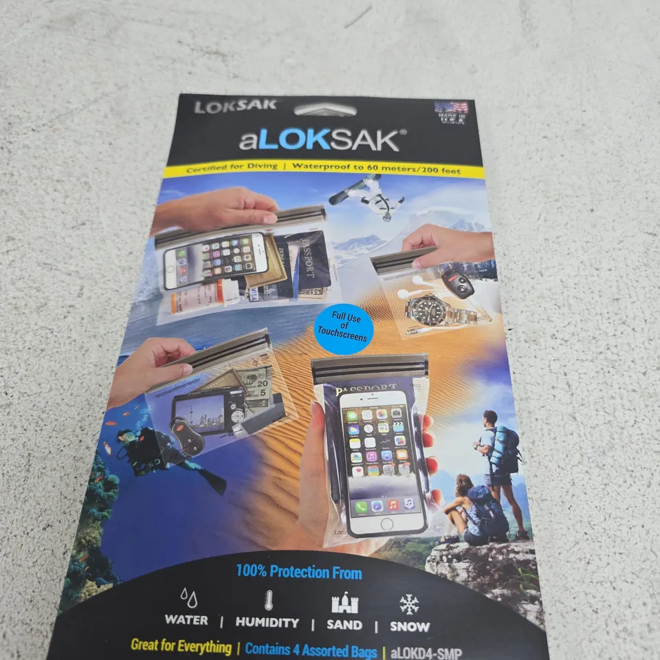 BOX OF APPROXIMATELY 10 ASSORTED HOUSEHOLD ITEMS INCLUDING ALOKSAK WATERPROOF BAG AND COCOON CARRY ON LIQUIDS BAG