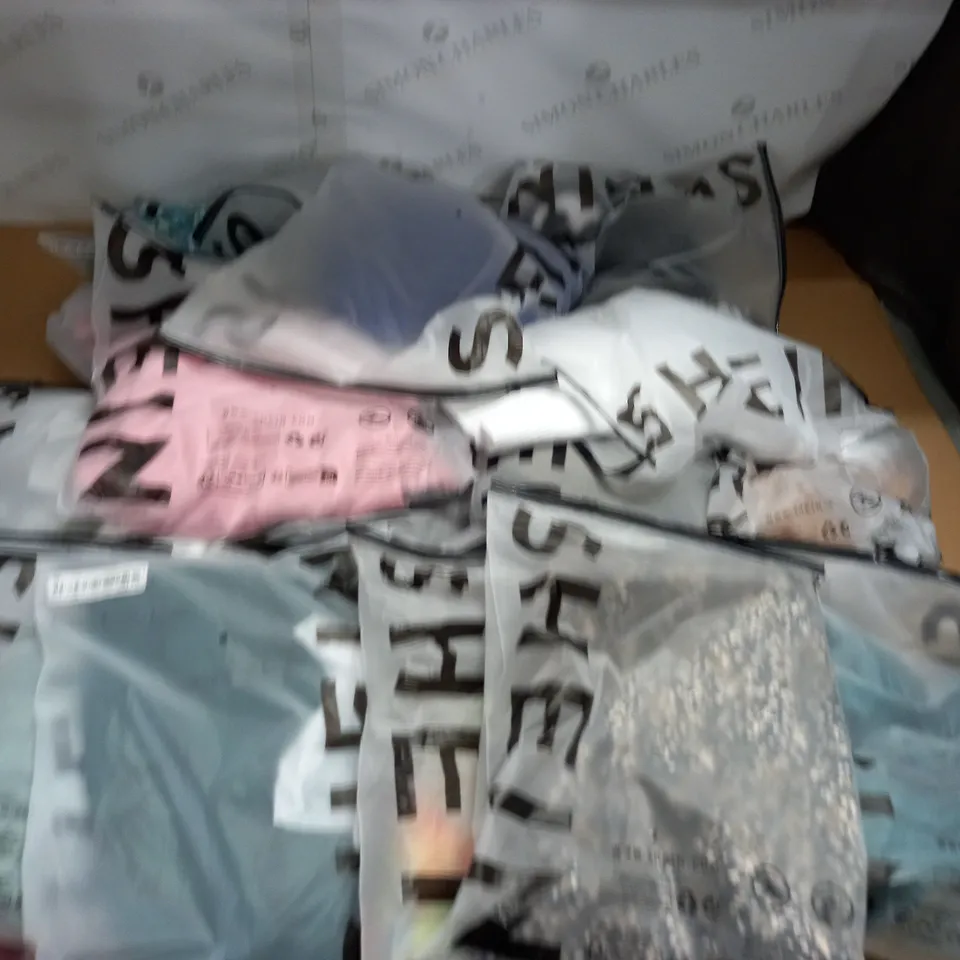 LOT OF 19 ASSORTED BAGGED SHEIN CLOTHING ITEMS 