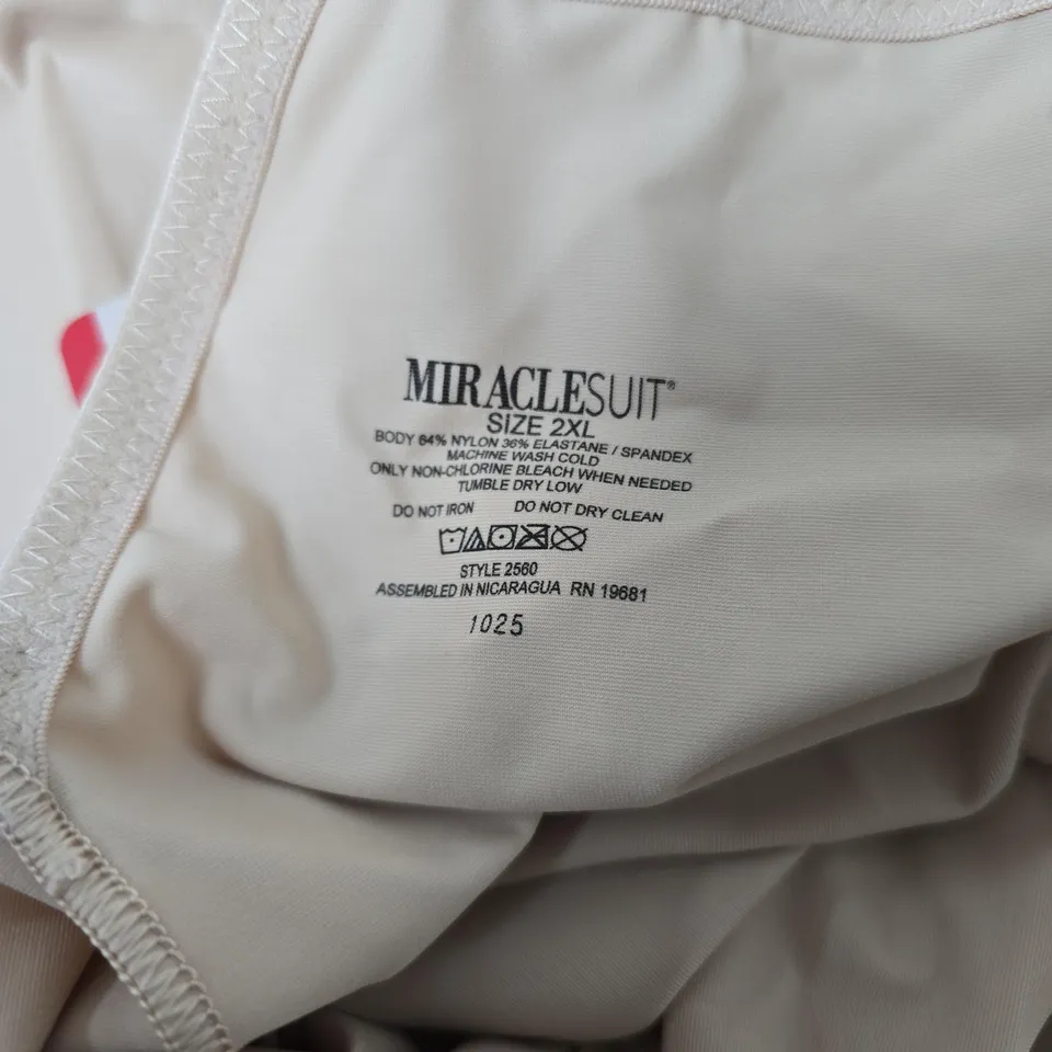 MIRACLESUIT WARM BEIGE BODYSUIT - 2XL