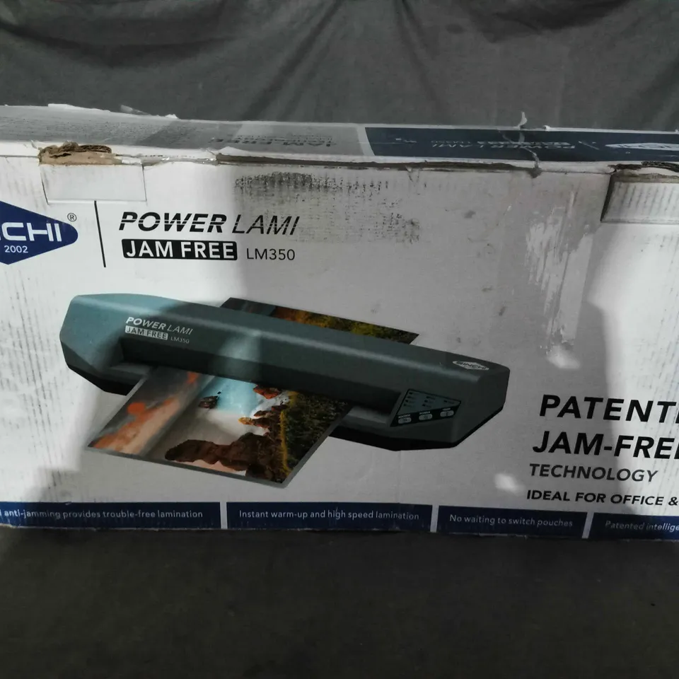 BOXED SINCHI LM350 JAM FREE LAMINATOR 