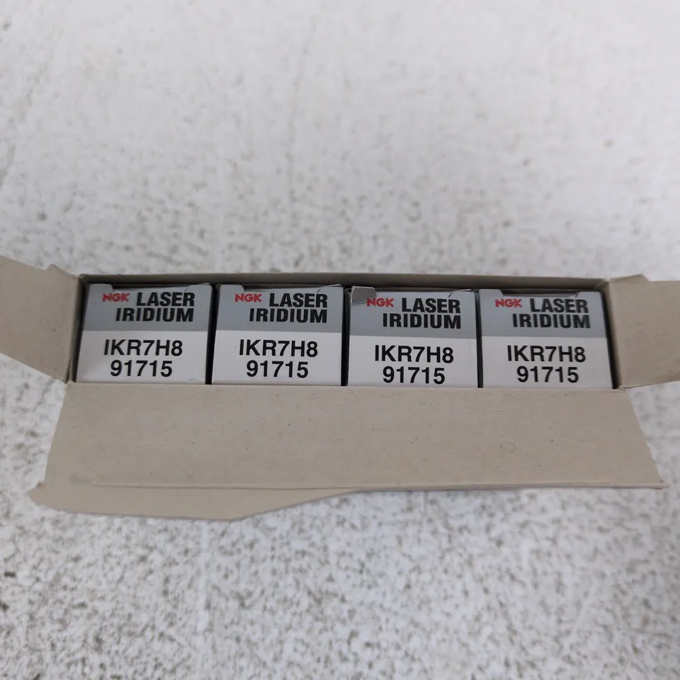 BOXED NGK IKR7H8 SPARK PLUG (91715 LASER IRIDIUM), 4 PACK