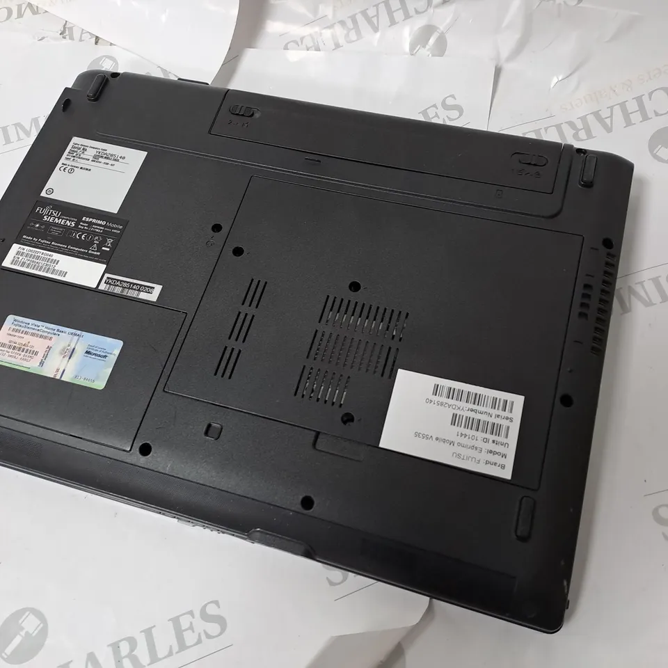 FUJITSU	ESPRIMO MOBILE V5535 LAPTOP SERIAL # YKDA285140