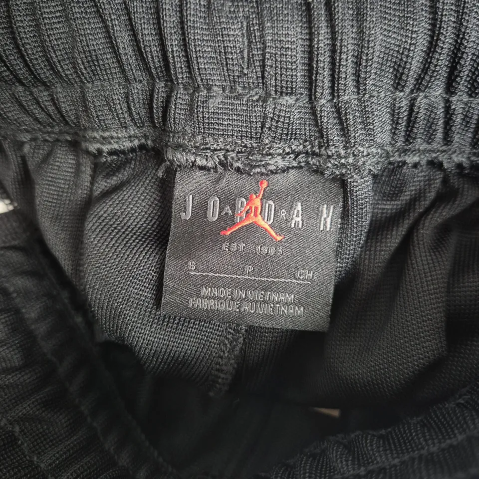 NIKE JORDAN SIDE STRIPE TRACKSUIT BOTTOMS IN BLACK
