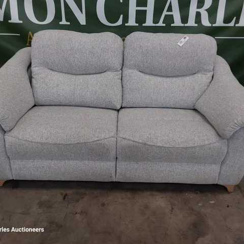 QUALITY BRITISH DESIGNER G PLAN JACKSON THREE SEATER SOFA ROCHE CLOUD FABRIC