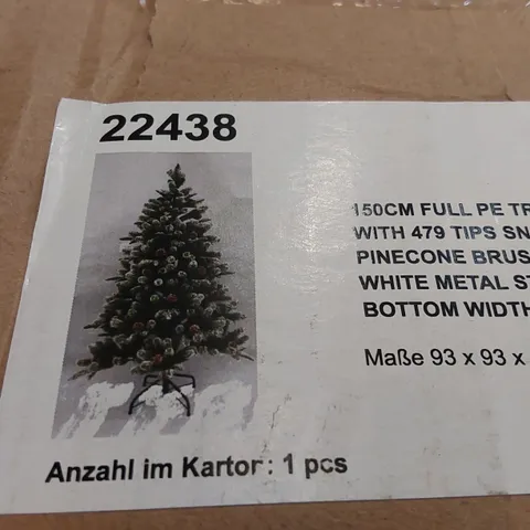 BOXED 5FT GREEN PINE ARTIFICIAL CHRISTMAS TREE