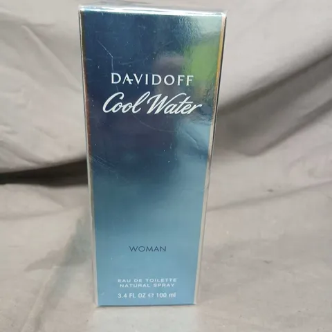 BOXED AND SEALED DAVIDOFF COOL WATER WOMAN EAU DE TOILETTE 100ML
