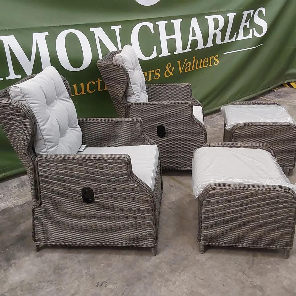 BRAND NEW BOXED MANHATTAN RECLINER SOFA SET IN GREY (3 BOXES)