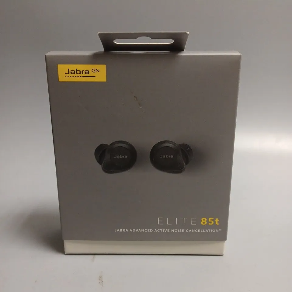 BOXED SEALED JABRA ELITE 85T ACTIVE NOISE CANCELLING WIRELESS EARPHONES IN BLACK 