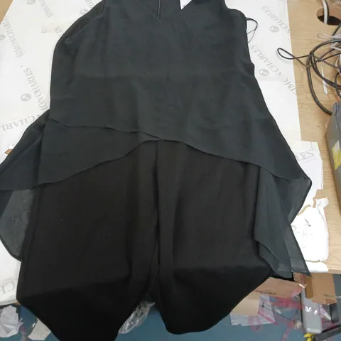WALLIS LADIES BLACK SLEEVELESS JUMPSUITSIZE UK 10
