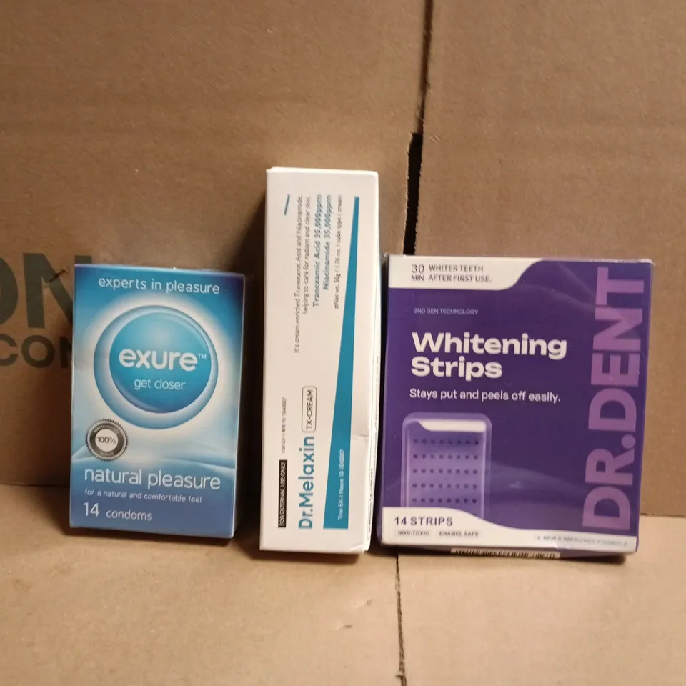 APPROXIMATELY 20 ASSORTED COSMETIC ITEMS TO INCLUDE DR DENT, EXURE, ETC - COLLECTION ONLY