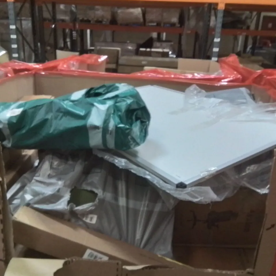 PALLET OF ASSORTED HOUSEHOLD GOODS AND PRODUCTS TO INCLUDE;AIR PURIFIER,RETRACTABLE SAFETY GATE,WATERPROOFS