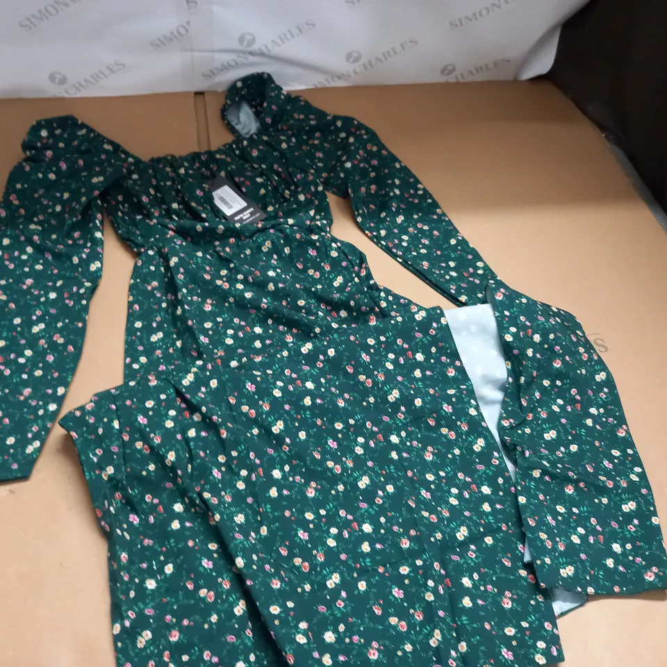 I SAW IT FIRST PUFF SLEEVE MIDI DRESS - SIZE UNSPECIFIED